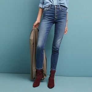CLEARANCE - Joe's The Charlie High Rise Exposed Button Fly Skinny Ankle Jean